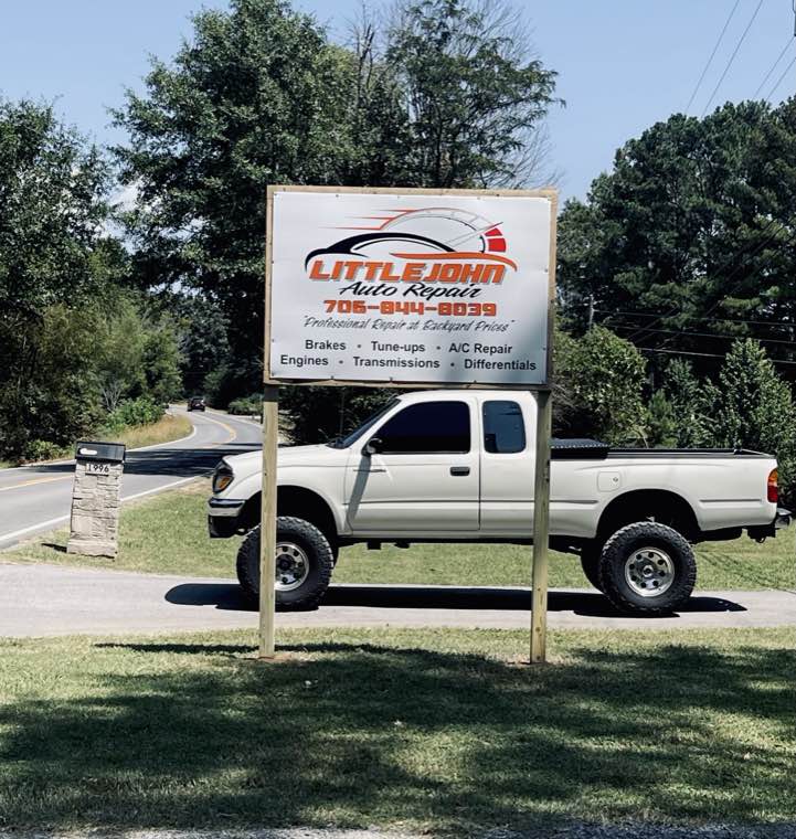 Littlejohn Auto Repair shop sign
